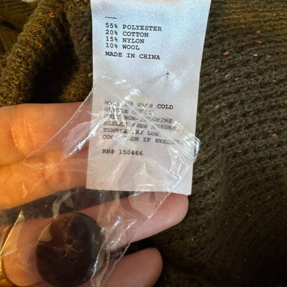 Alesbury Olive Green Long Sleeve Henley Sweater NWT Men’s Size Large - Picture 8 of 9